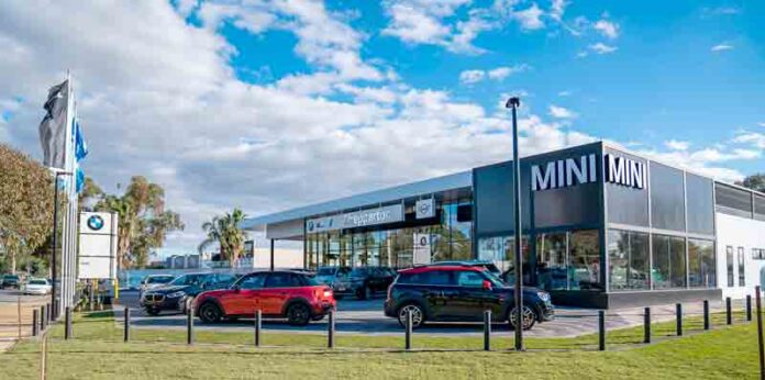 SUSTAINABLE FUTURE FOCUSES FACILITY... The new prestigious home for BMW and now the MINI. Photo: Supplied