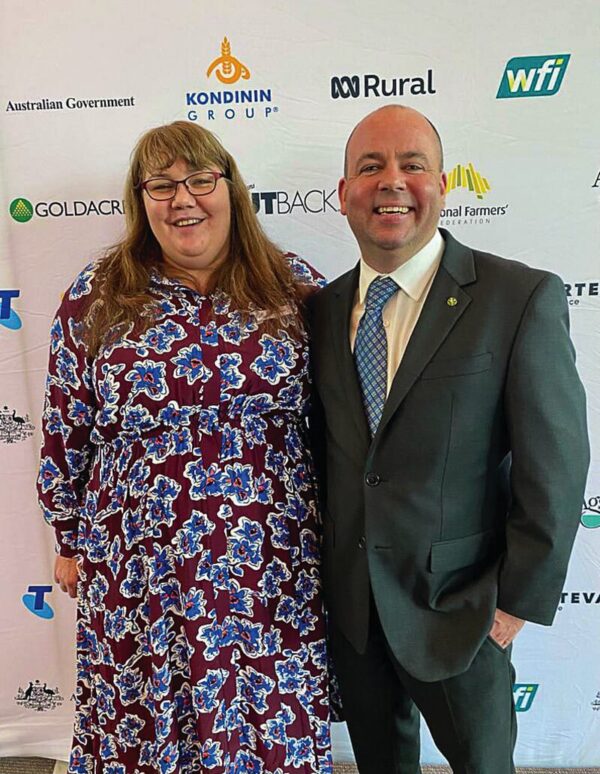 LEADER IN OUR COMMUNITY... Sarah Parker, a dairy farmer hailing from Undera, has been awarded the 2022 Rural Community Leader of the Year Award at the Australian Farmer of the Year Awards. Member for Nicholls, Mr Sam Birrell, attended the awards, and is proud of Mrs Parker's outstanding efforts. Photo: Supplied