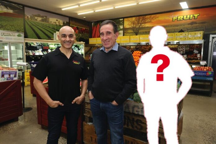 IT COULD BE YOU... For more than 30 years, Finer Fruit has been providing the region and beyond with fresh produce and fantastic customer service. Pictured is current owner of Finer Fruit, Sammy Rachele with the original owner, Jim Andreadis. Finer Fruit is for sale now, presenting a great business opportunity for the next owner in this iconic businesses' proud history. Photo: Geoff Adams