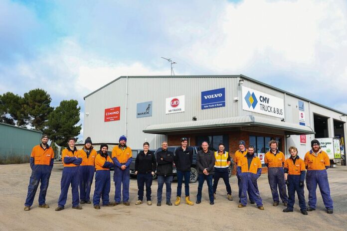 SUPPORTING THOSE WHO SUPPORT THEM...CMV Truck & Bus have a vision to be an industry leader in service excellence, across truck and bus sales, parts, finance and the critically important workshop, and to be a trusted and skilled service provider to our region. Photo: Kelly Carmody