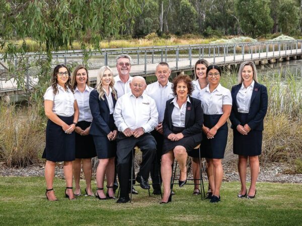 FROM STRENGTH TO STRENGTH...The friendly and knowledgeable team at Youngs & Co Real Estate from left, Katrina Moutafis, Lisa Formica, Bree Reeve, Michael Blake, Les Young, Glenn Young, Connie Young, Gemma DeRose, Marian Collier and Laura Gibson. Photo: Supplied