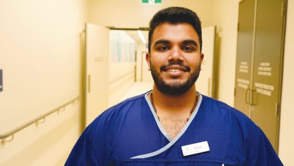 LOVE YOUR CAREER...Working at GV Health for almost two years, Mr Arun Varkey is a registered nurse and is proud to be part of a team that supports our community and provides crucial healthcare services to our region. Photo: Supplied