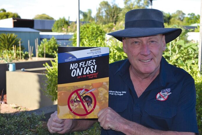 PROTECTING OUR FOOD BOWL... According to program coordinator Ross Abberfield, we all have a role to play in the control of fruit fly, with community awareness and increased education critical in protecting the region against the pest. Photo: Supplied