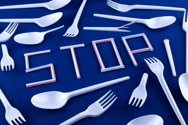 PROHIBITED... From February 1 single-use plastic items like plastic cutlery will be banned from being supplied or sold in businesses or organisations, including schools. Photo: Supplied