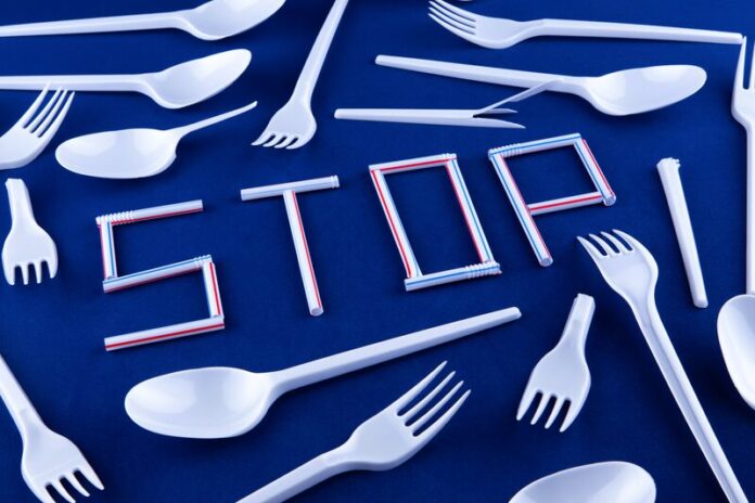 volodymyr-hryshchenk_82146 PROHIBITED... From February 1 single-use plastic items like plastic cutlery will be banned from being supplied or sold in businesses or organisations, including schools. Photo: Supplied