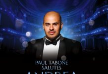 Paul Tabone salutes Andrew Bocelli