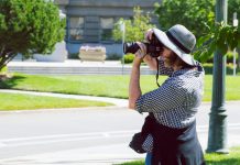 The woman behind the camera