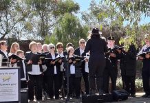 Community choir preparing for winter showcase