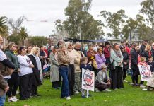 Standing up to youth crime TIPPING POINT... Hundreds of people attended the Tipping Point – Standing Up for Change event at the Victoria Park Lake last month, calling for a change of law in youth crime. In the aftermath of the event, you can still sign the petition before it is presented to the Legislative Assembly. Photo: Supplied
