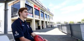Flying Ryan Kicks a Goal on AFL Debut