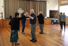 Social dancers leap into spring