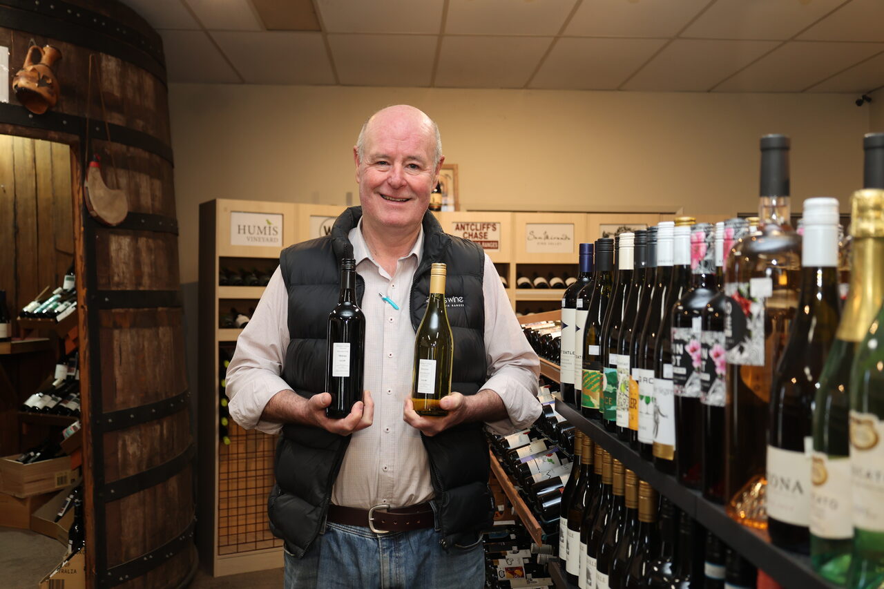 Great wine, minus the fancy label at Phillips Cellars